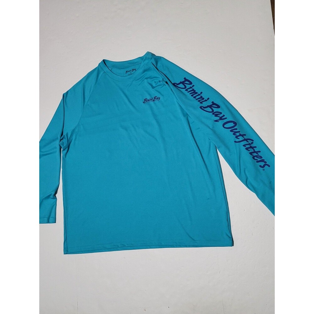 (#A1)Bimini Bay Outfitters Long Raglan Sleeve Outdoor Fishing Shirt Mens Size XL